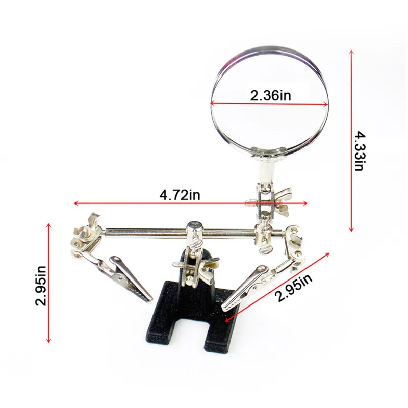 

AUPORO Auxiliary Support Table Magnifying Glass Tool Assistance Bracket Welding Table Repair Station Workbench Pro Tools