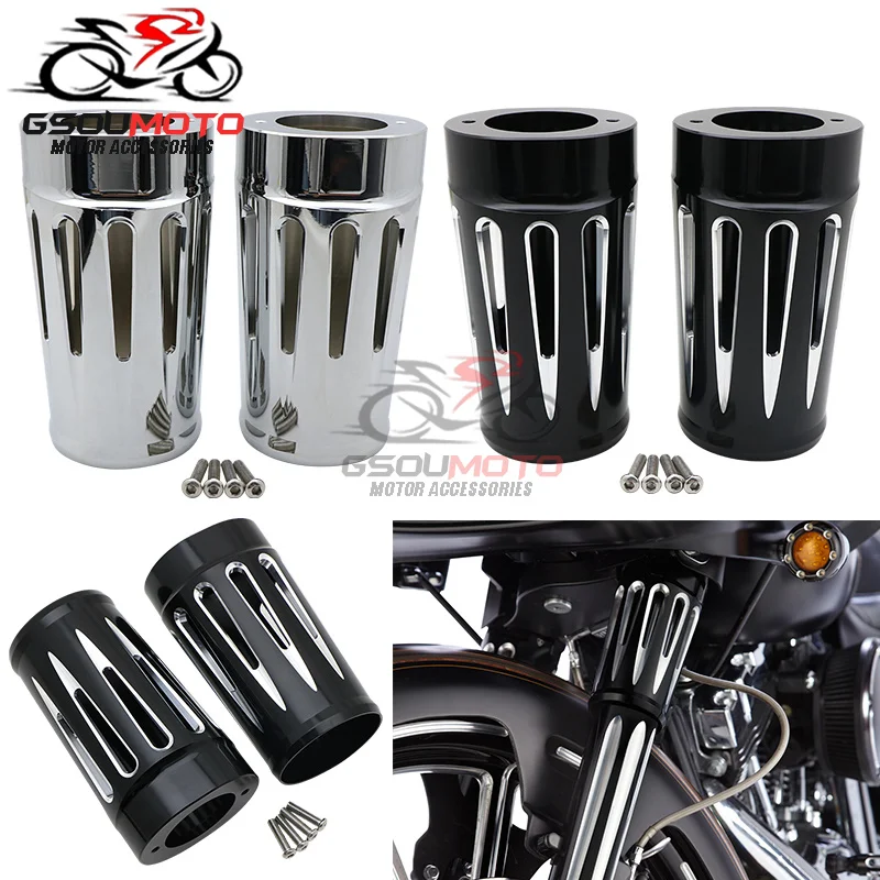 Передняя крышка багажника вилки мотоцикла для Harley Touring Road King Electra Street Glide FLHX FLHR FLHT