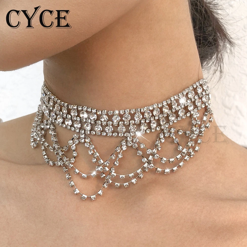 

CYCE Luxury Multi-layer Tassel Chokers Necklaces For Women Bohemian Geometric Sexy Rhinestone Clavicle Chain Jewelry Accessories