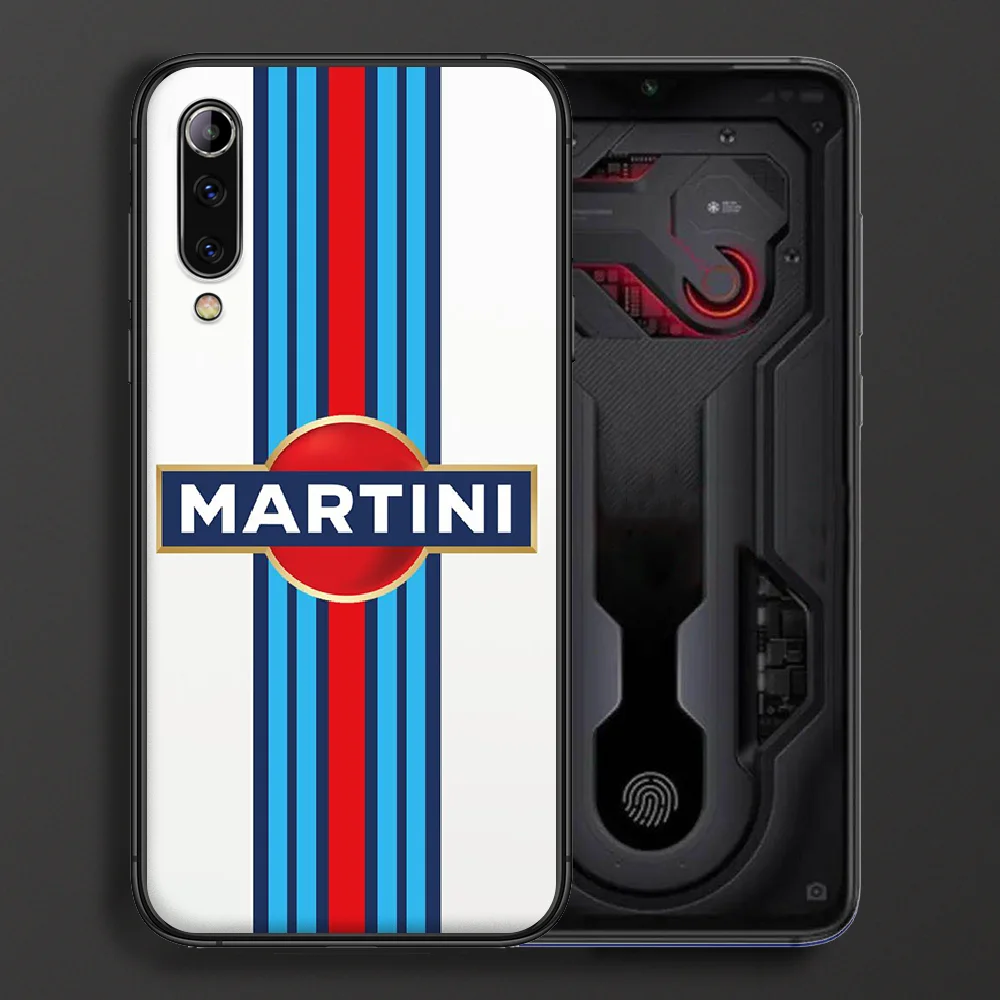 

Martini Racing Phone case For Xiaomi Mi note 10 A3 9 MAX 3 A2 8 9 Lite Pro ultra black cover soft shell painting coque trend