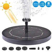 solar fountain pump floating solar panel water pump fountain kit with rechargeable battery for outdoor garden pond swimming pool
