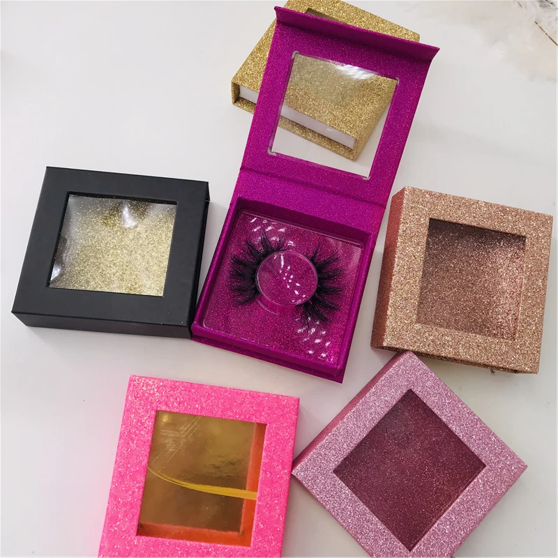 6 парт/лот норковые 5D ресницы пушистые красивые под заказ блестящие квадратные