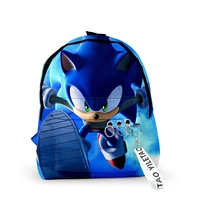 super sonic shadow backpacks for kids cartoon printed school bags boys girls primary schoolbag students backpacks gifts