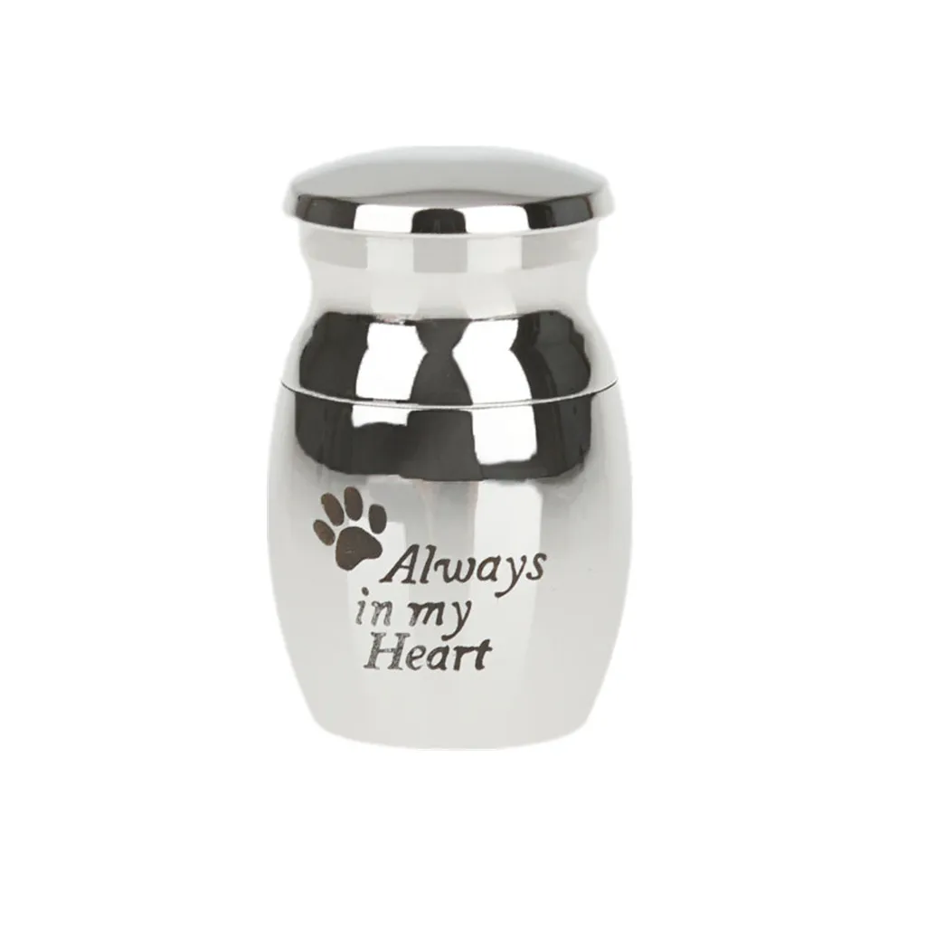 Pet Urn Keepsake Dog Cat Memorial Ashes Jar with Always in My Heart | Украшения и аксессуары