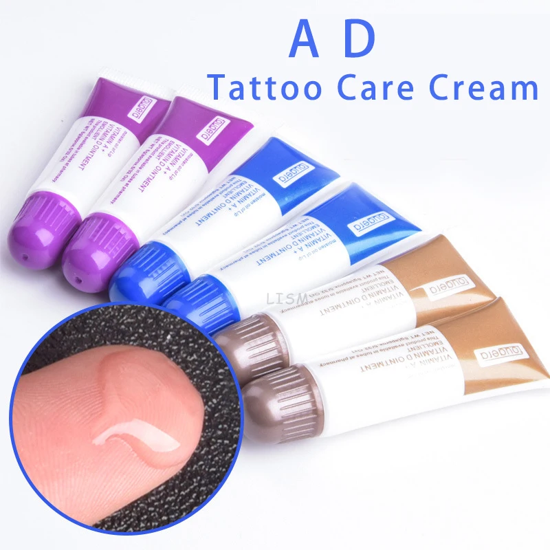 

50 Pcs A&D Anti Scar Tattoo Aftercare Cream Permanent Makeup Repair Gel Tattoo Nursing Ointment for Tattoo Eyebrow and Lips care