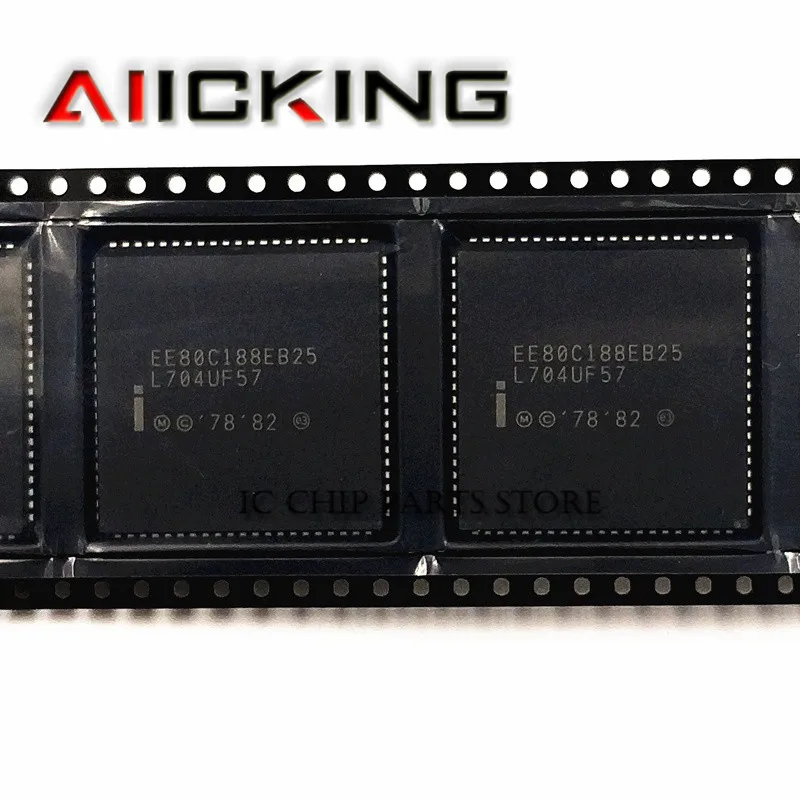 5/PCS EE80C188EB25 80C188 PLCC84 Integrated IC Chip New original
