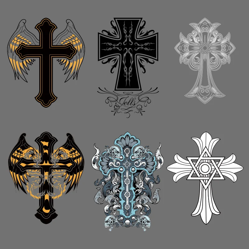 Крутые изысканные нашивки с перекрестными узорами на одежду декоративные для