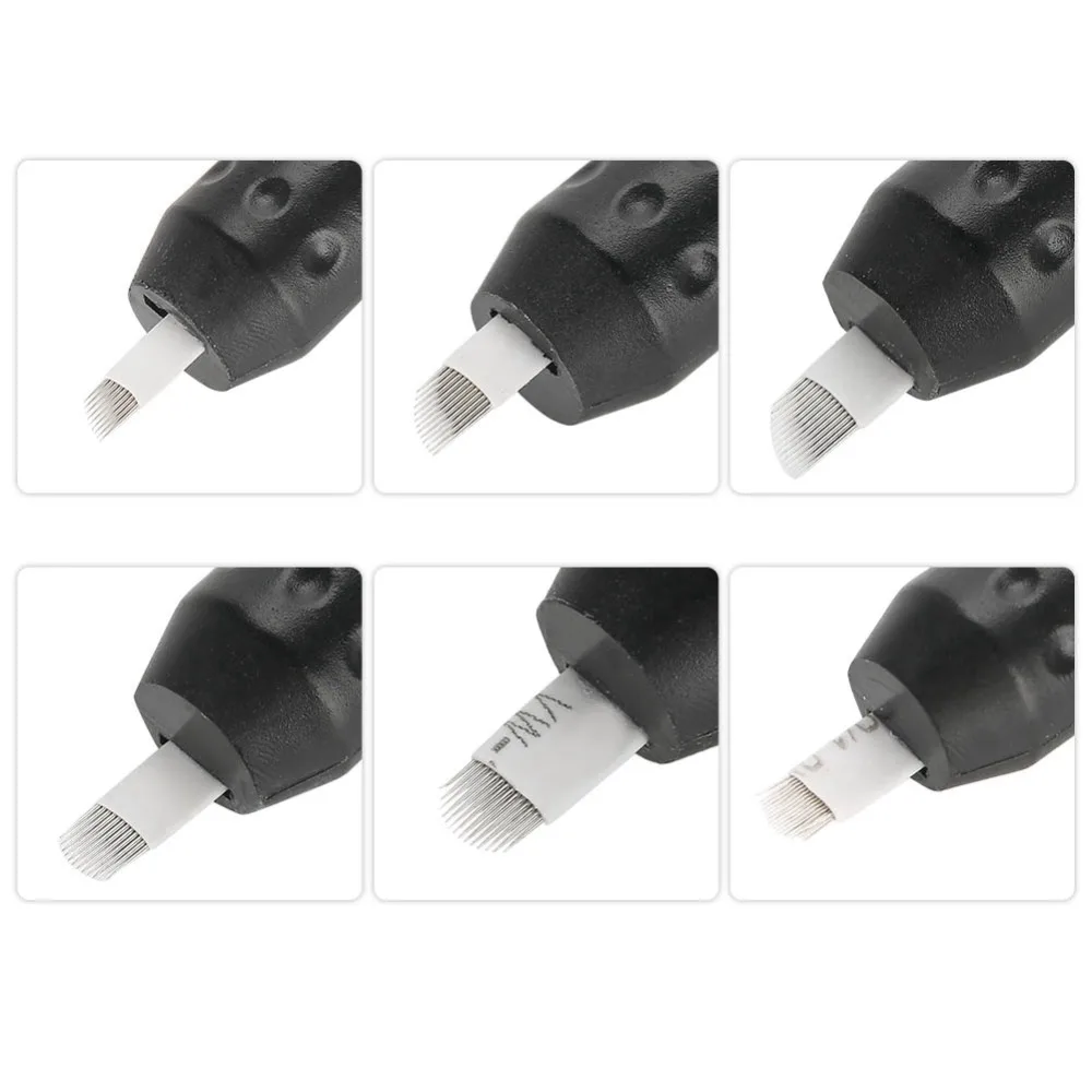 

Disposable Microblading Pen Manual Eyebrow Pencil Semi Permanent Embroidery Pen Tattoo Machine Permanent Makeup Blades Needles