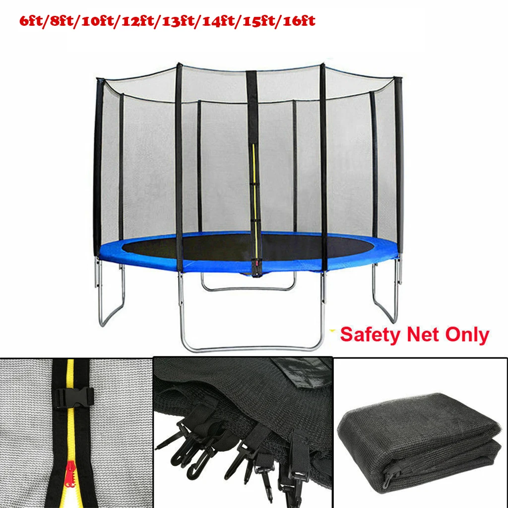 

Premium Trampoline Safety Net Mesh Child Round Trampolines Protective Netting