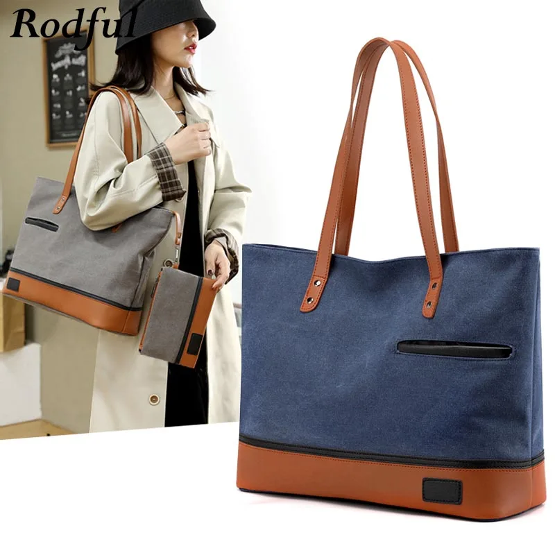 Винтажная большая женская Холщовая Сумка через плечо Повседневная Сумка-тоут