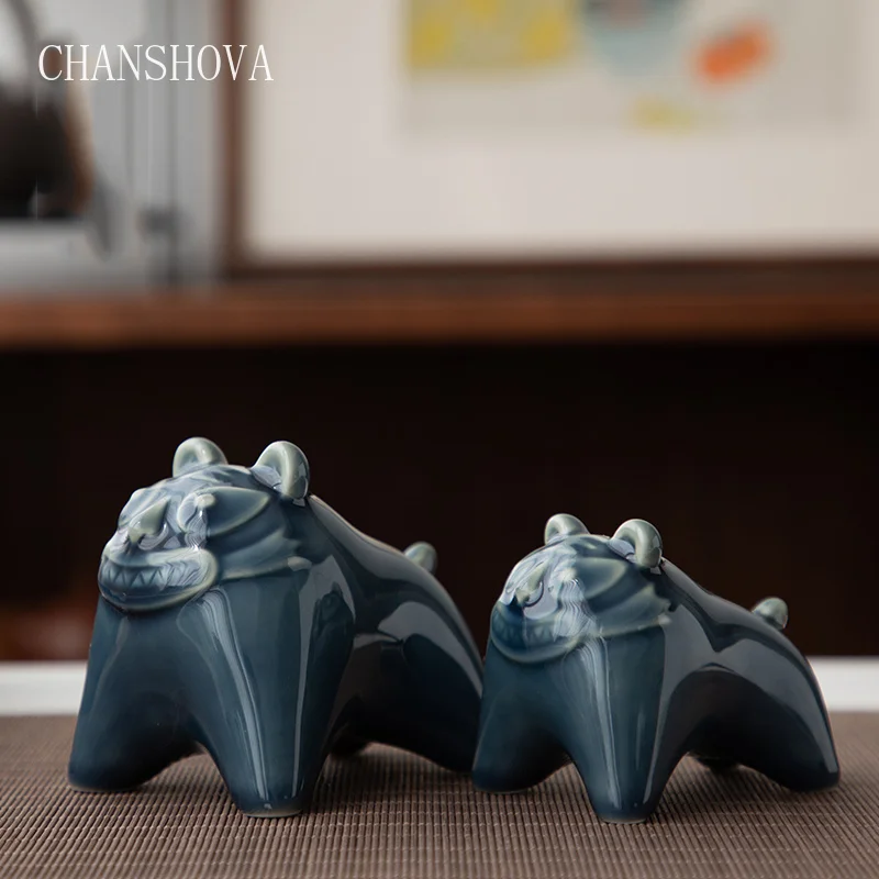CHANSHOVA Традиционный китайский стиль тигровый чай ручной работы животное