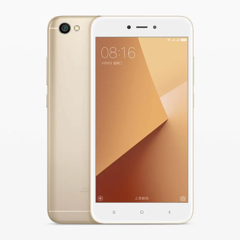 Gold Глобальная версия, Xiaomi Redmi Note 5A, 2 Гб ОЗУ, 16 Гб ПЗУ, мобильный телефон Snapdragon 425, камера 5,5 МП, аккумулятор 3080 дюйма, мАч - Цвет: Gold