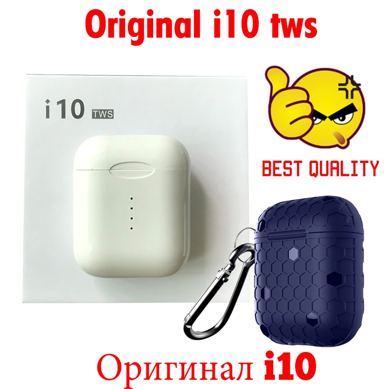 Оригинальные наушники i10 TWS Bluetooth 5.0 с сенсорным управлением беспроводные Bluetooth наушники спортивные наушники беспроводные гарнитуры для телефона