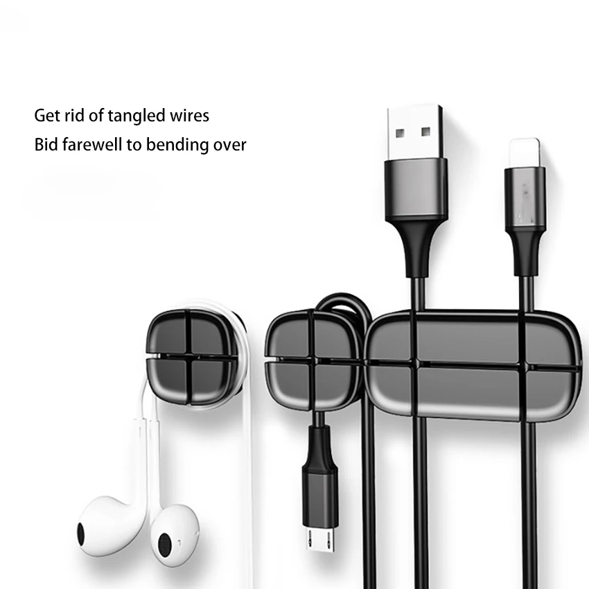 1 комплект органайзер для телефонного кабеля силиконовый держатель намотки