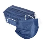 Маска одноразовая джинсовая унисекс, Пылезащитная 3-слойная, с фильтром для рта, для взрослых, 1050 шт.