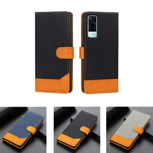 new cloth grain leather flip phone case for vivo y31 cover wallet stand book on vivo y 31 case magnetic card hoesje etui coque free global shipping