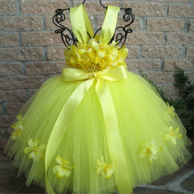 Платье для девочек зеленого цвета фиолетовый лепестки платье-пачка в стиле