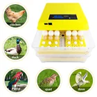 Полностью автоматический инкубатор для перепелов, курицы 48, 96 яиц, Брудер, инкубатор, оборудование для птицы, автоматический поворот яиц