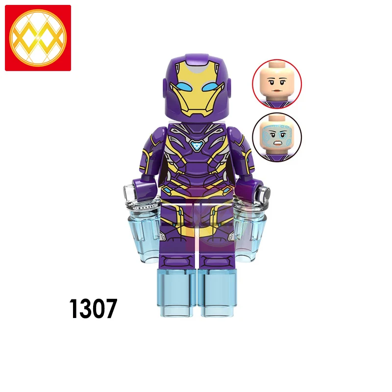WM6068 блоки Железный человек Капитан Америка Черная пантера Shuri Hawkeye Картер Говард гамора строительные блоки Подарочные игрушки для детей - Цвет: Светло-розовый