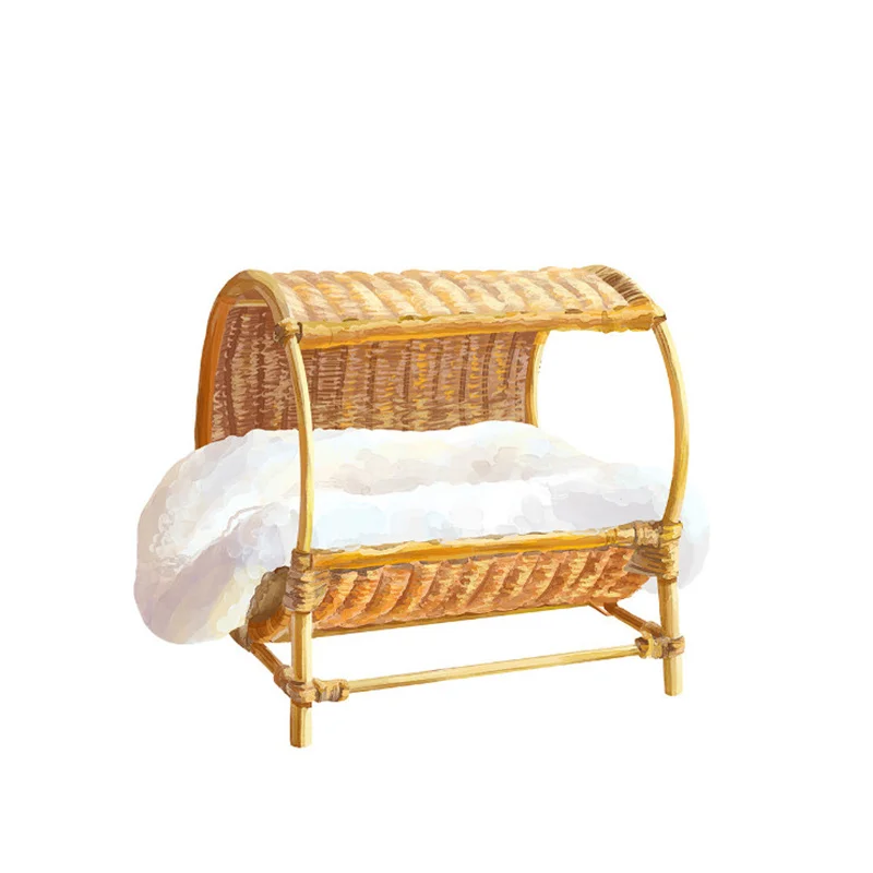 

Роскошные Ротанговые товары для домашних животных, подушка, кровать из ивы, гнездо для домашних животных