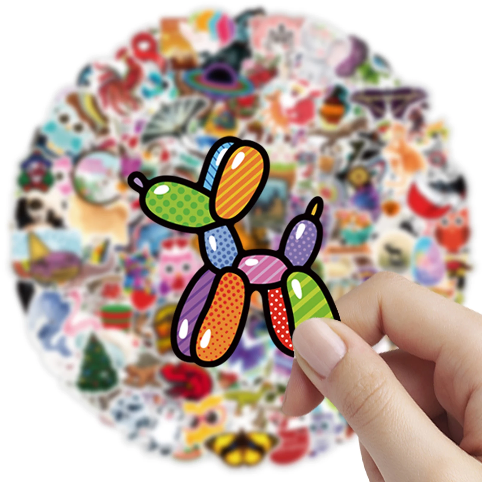 

500 pcs Random Anime Stickers Laptop Bicycle Water Bottle Car Guitar Skateboard Sticker Pack DIY Graffiti Waterproof Decals Toy