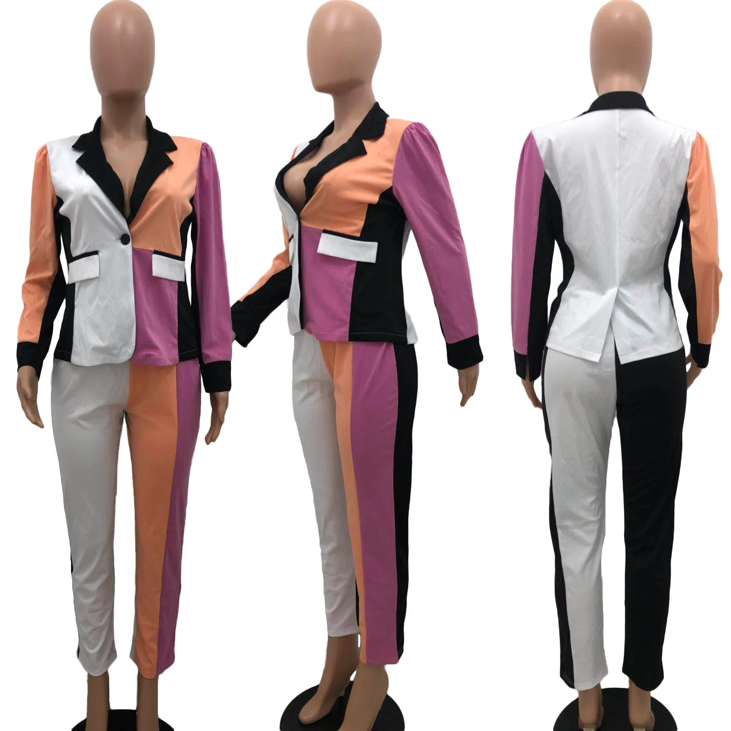 Комплект из 2 предметов осенние комплекты деловые костюмы женские 2020 V образным