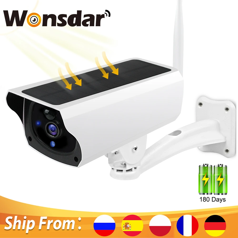 Беспроводная IP-камера видеонаблюдения 1080P HD с солнечной батареей и Wi-Fi |