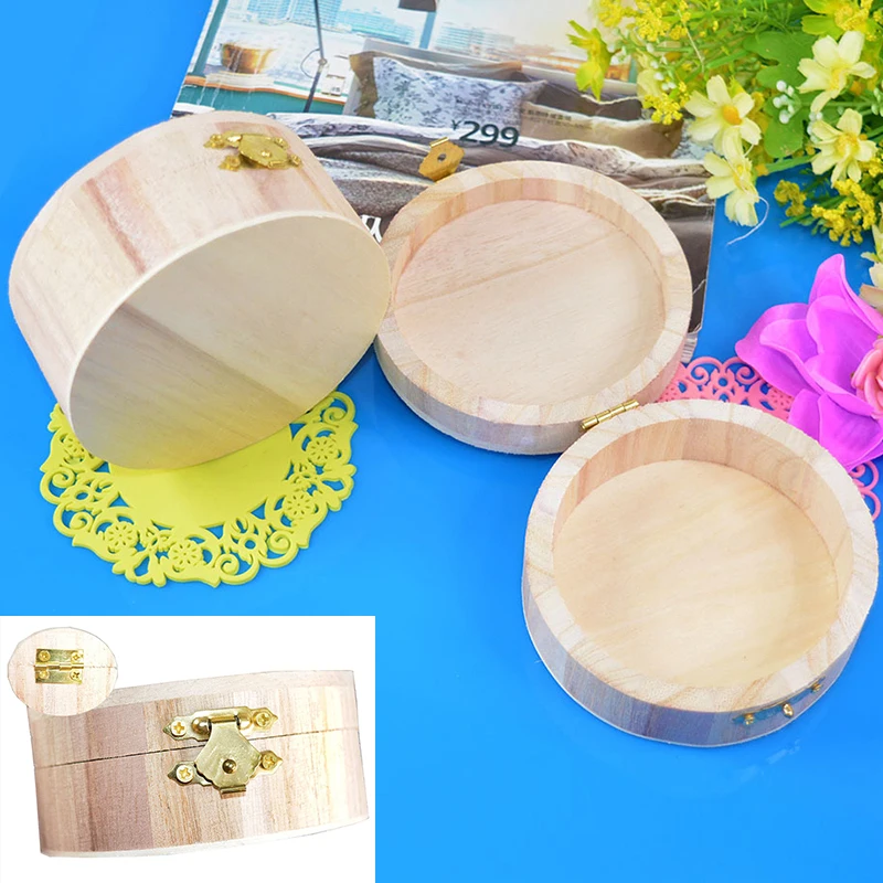 

Lipstick Boutique Gift Wooden Box Jewerly Storage Bags Creativity Personality Wooden Boxes Handmade Round Packaging Boxes