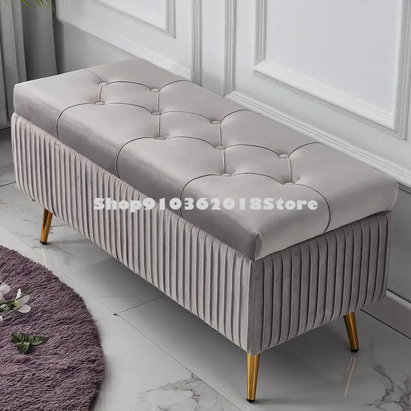 Табурет для хранения одежды прямоугольный стул обуви в скандинавском стиле |