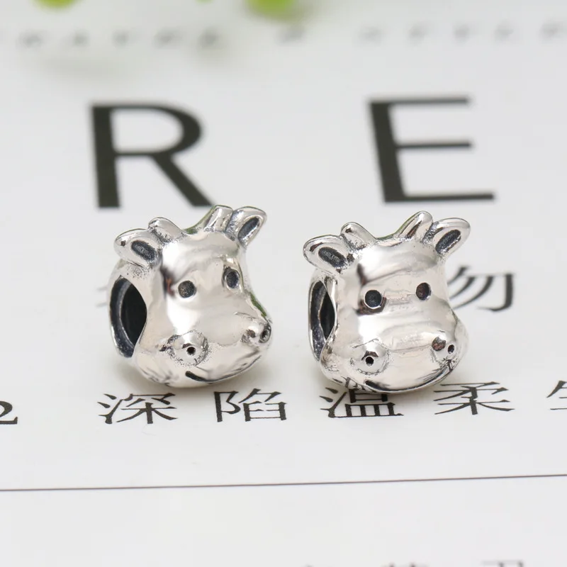 

New Authentic 925 Sterling Silver Charm Bead Cute Fawn Charm Fits Original Pandora Bracelets DIY Jewelry