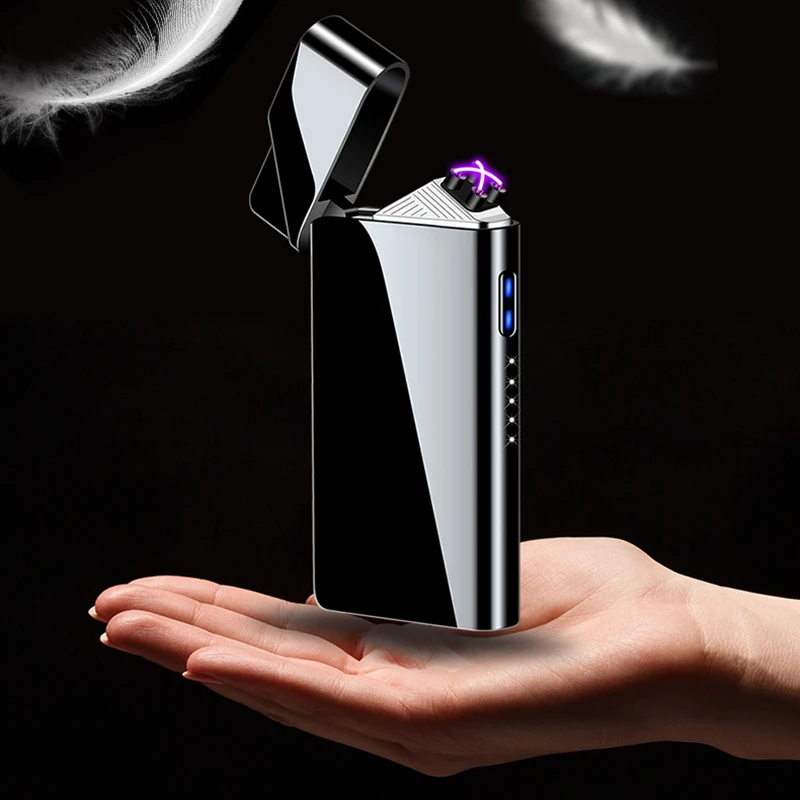 Современная простая портативная импульсная Электронная зажигалка с двойной