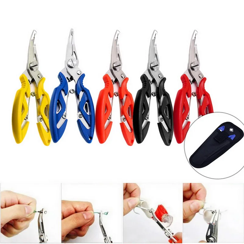 

Fishing Plier Scissor Braid Line Lure Cutter Hook Remover etc. Tackle Tool Cutting Fish Use Tongs Multifunction Scissors