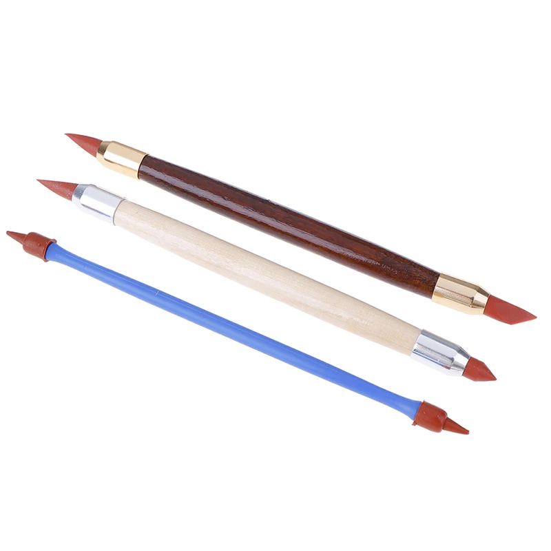 3 шт. силиконовый резиновый корректирующий ручка с двойной головкой гончарная