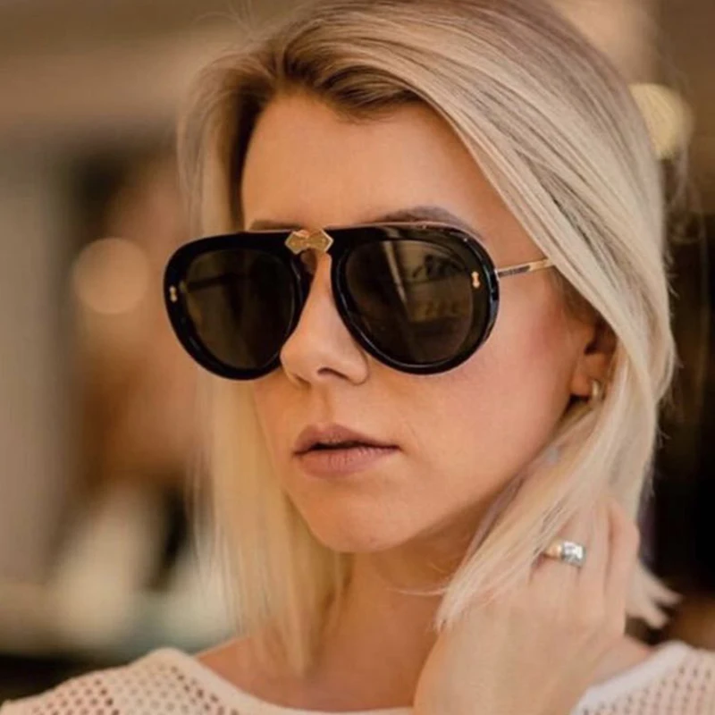 Модные знаменитые Роскошные брендовые дизайнерские Винтажные Солнцезащитные