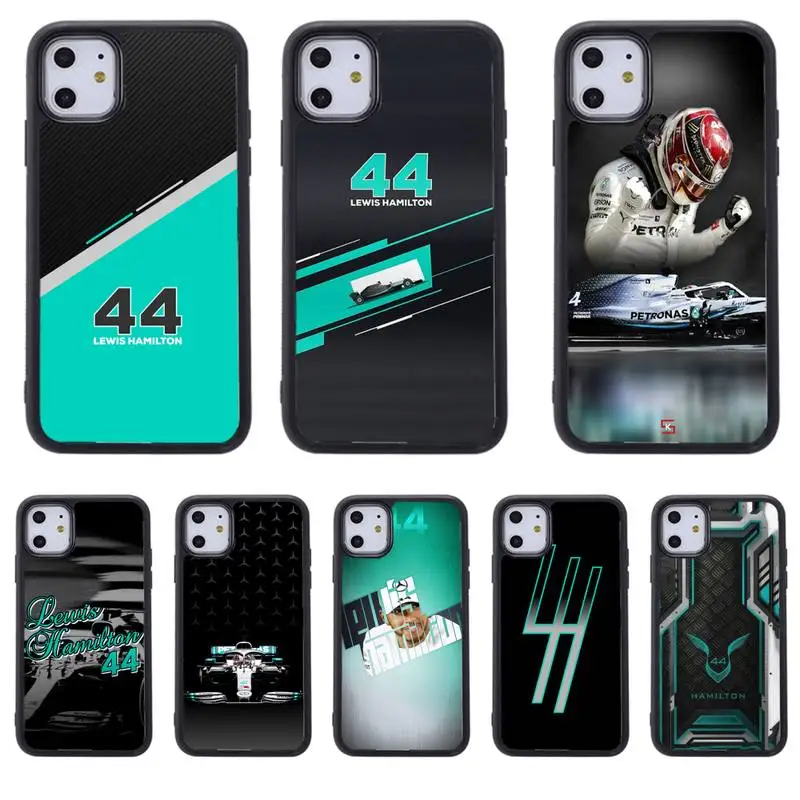 

Racing racer Lewis Hamilton 44 Phone Case For Samsung S8 S9 S10 S20 plus 5G lite note 20 ultra PC nax fundas cover