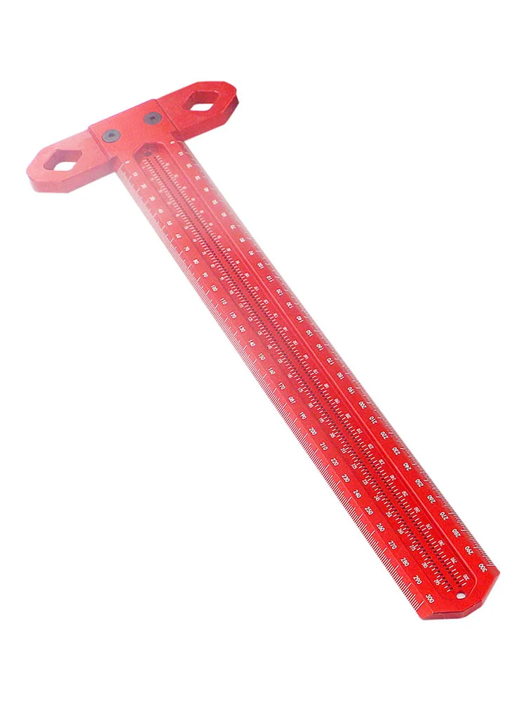 300mm Woodworking Scribe T-type Ruler Scribing Aluminum Alloy Line Drawing Marking Gauge For Measuring Tools | Инструменты