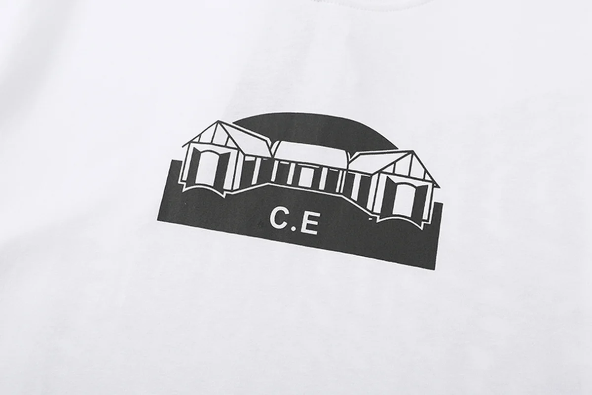 

20ss Cavempt t shirt small house geometric Graphic Design Sense 4d magic print cavempt tee men women Short sleeve CAVEMPT tshirt