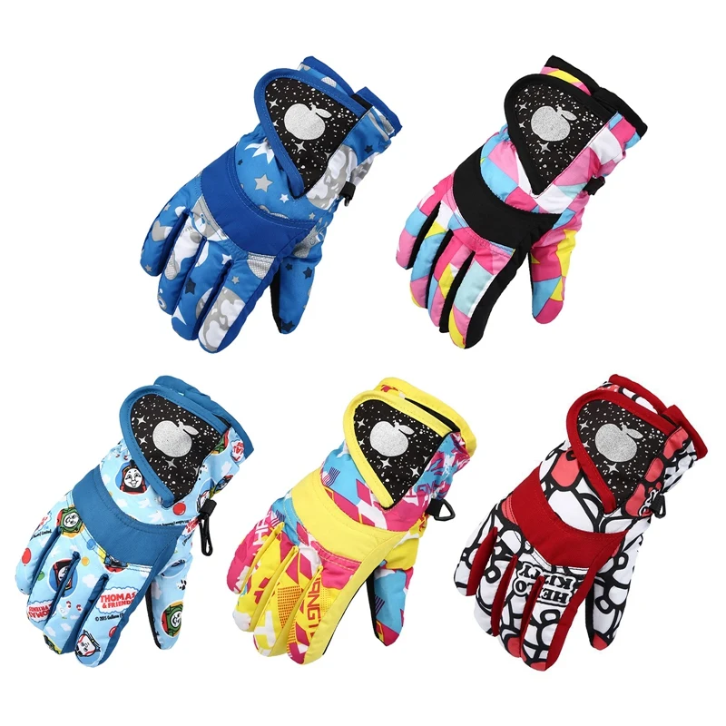 

Snowboard Skiing Gloves Children Adult Windproof Waterproof Warm Mittens Breathable Riding Cycling Gloves Winter Spring Outdoor
