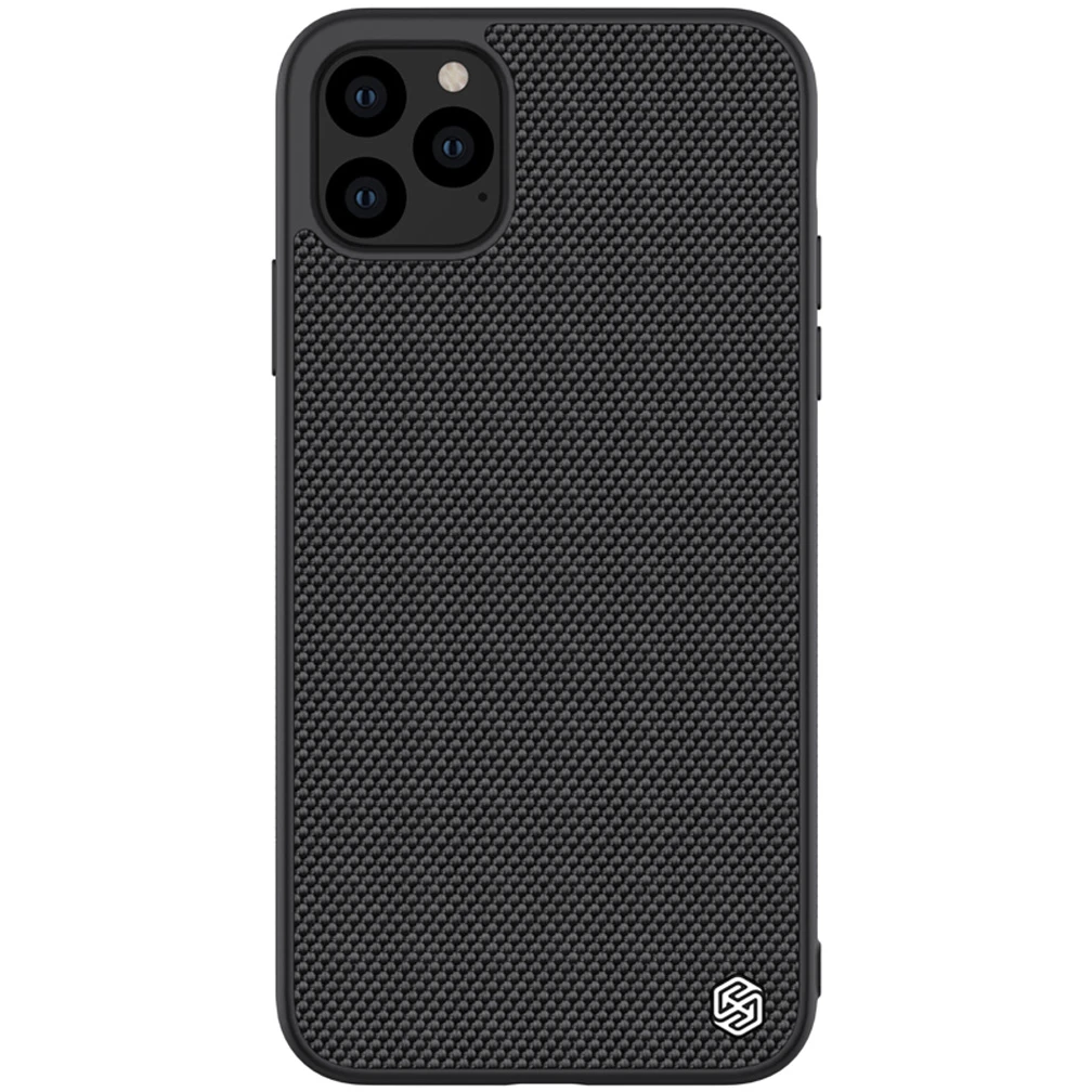 Black Чехол для iPhone 11 Pro Max NILLKIN текстурированный нейлоновый волоконный чехол задняя крышка для iPhone 11 Pro 6,5 дюймовый чехол для телефона прочный нескользящий - Цвет: Black