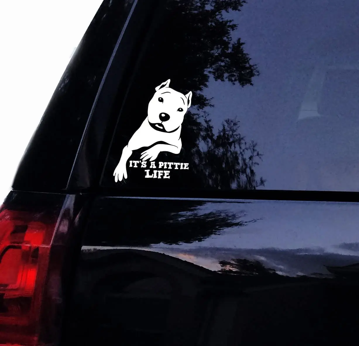 

2020 NEW Decal Sticker For Car Window, Laptop And MoreTshirt Rocket Leaning Pitbull Decal - It's a Pittie Life - Cropped Ear Pit