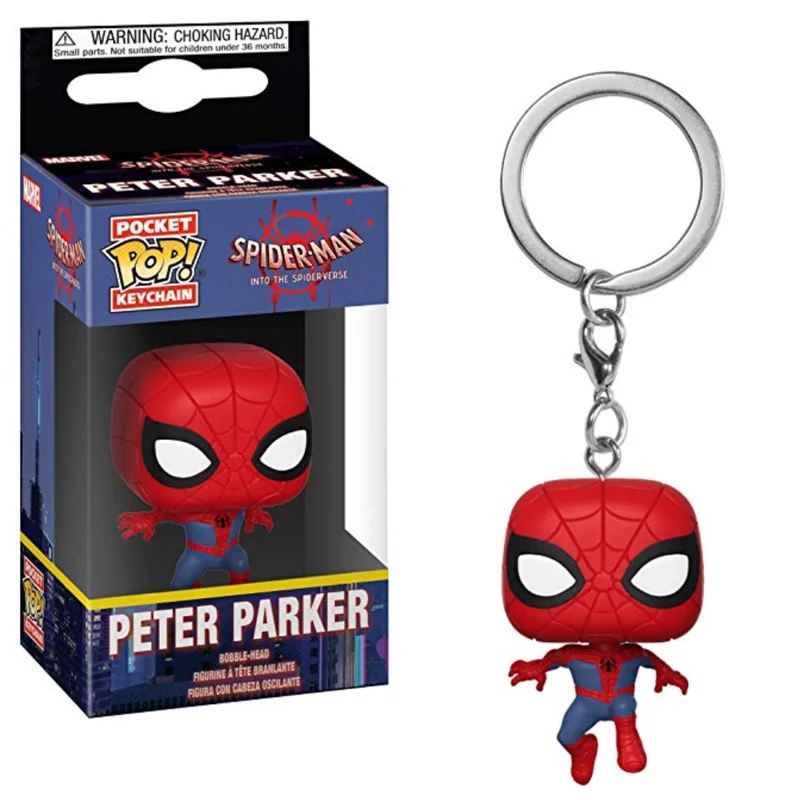 Funko POP Карманный Брелок с героями Marvel Человек-паук в паук фигурка Питера Паркера игрушки