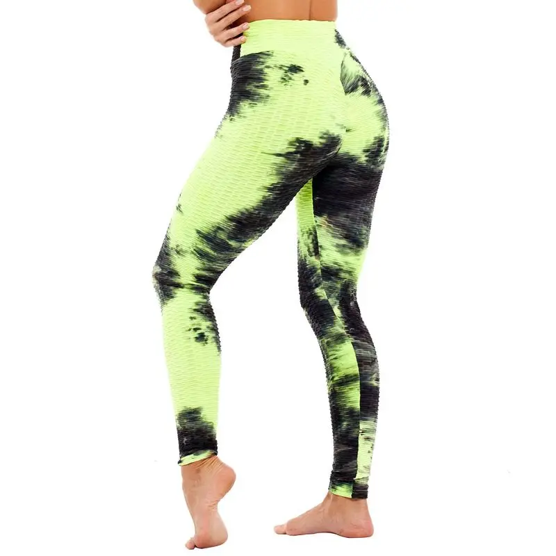

Sexy High Waist Tie Dye Leggings Women Workout Push Up Fitness Legging Fashion Solid Color Bodybuilding Jeggings Women Pants