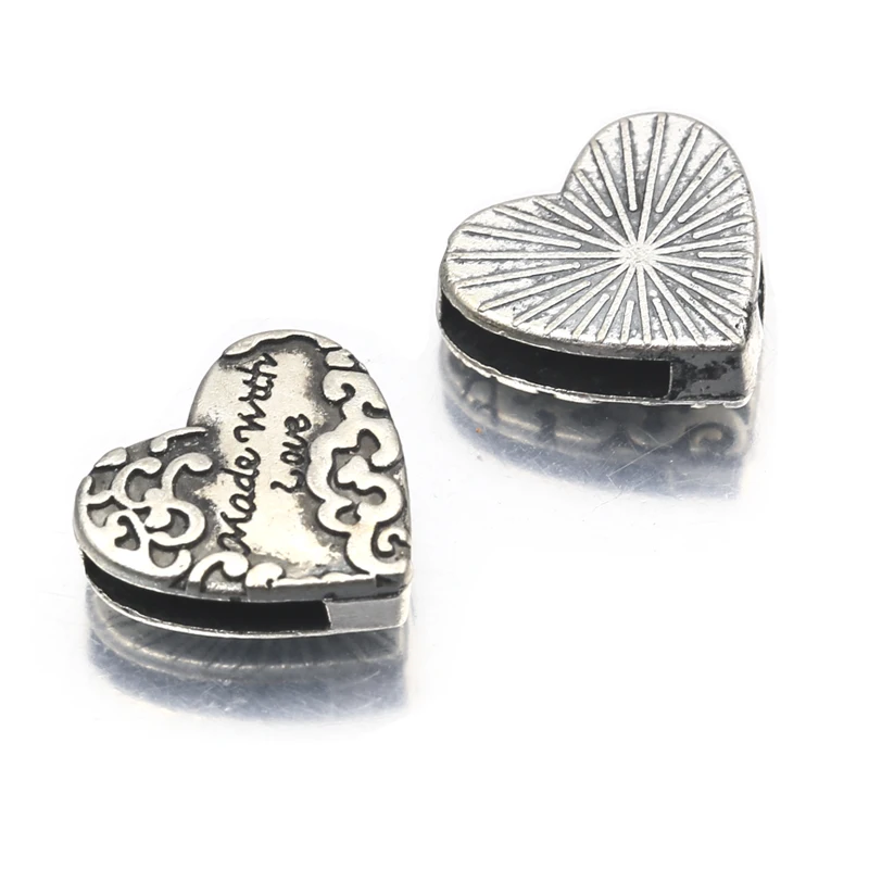 Бусина-разделитель для бижутерии плоский кожаный шнур 12 мм 10 шт. тибетское