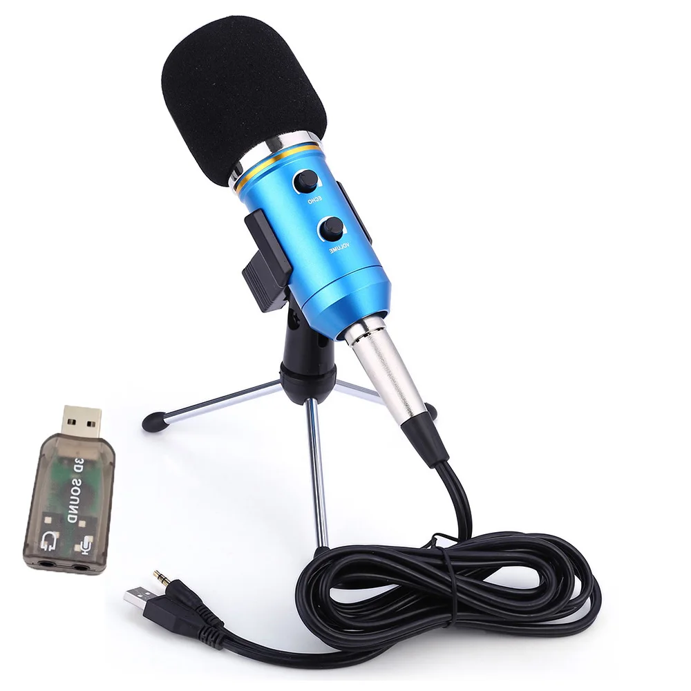 USB микрофон GEVO для компьютера проводной конденсаторный 3 5 мм записи вокала YouTube