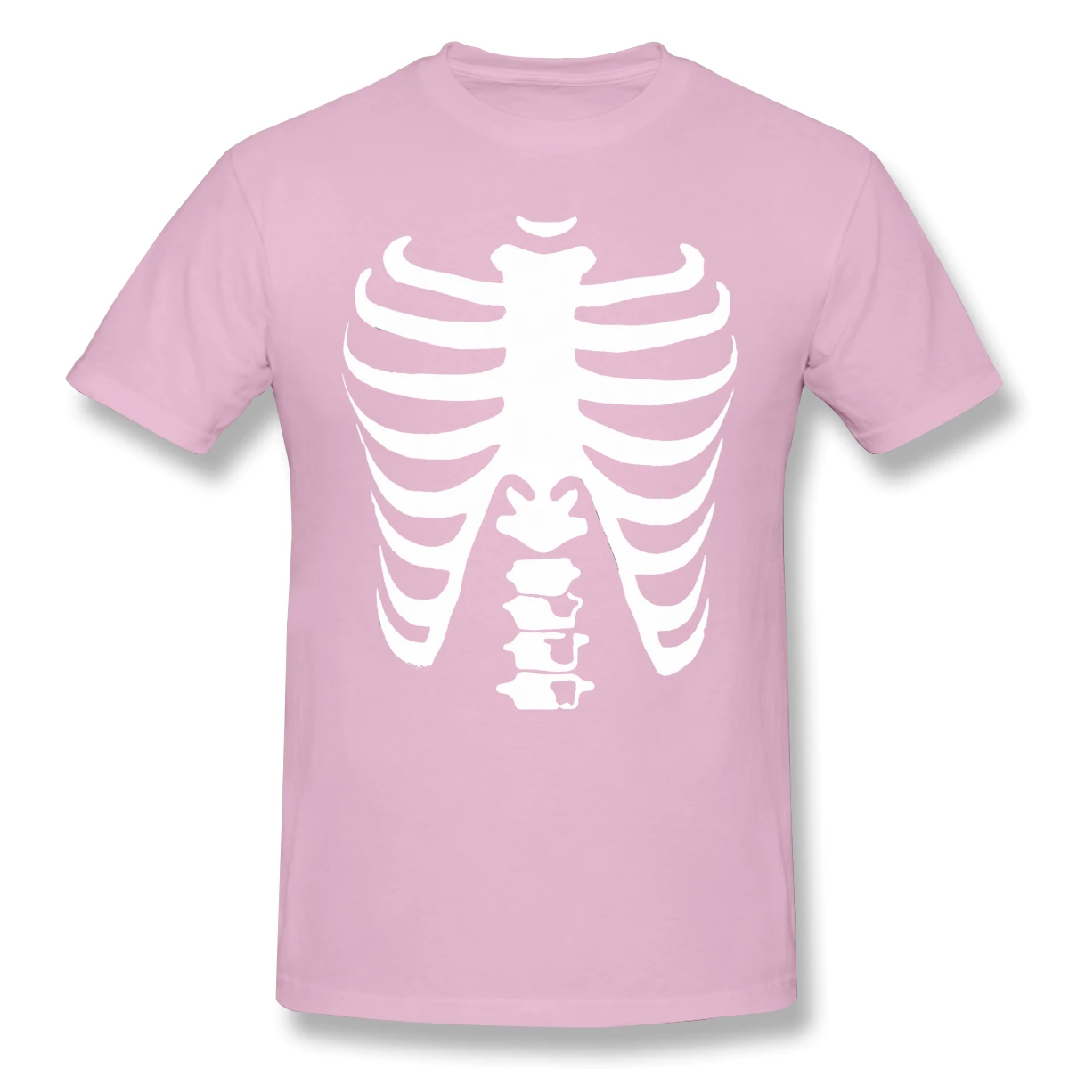 

High Quality O-Neck 100 Cotton Tops & Tees band Skeleton T-shirt summer / autumn skeleton Goth sleeve short