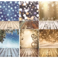 vinyl custom photography backdrops prop christmas day and floor theme photography background 5129