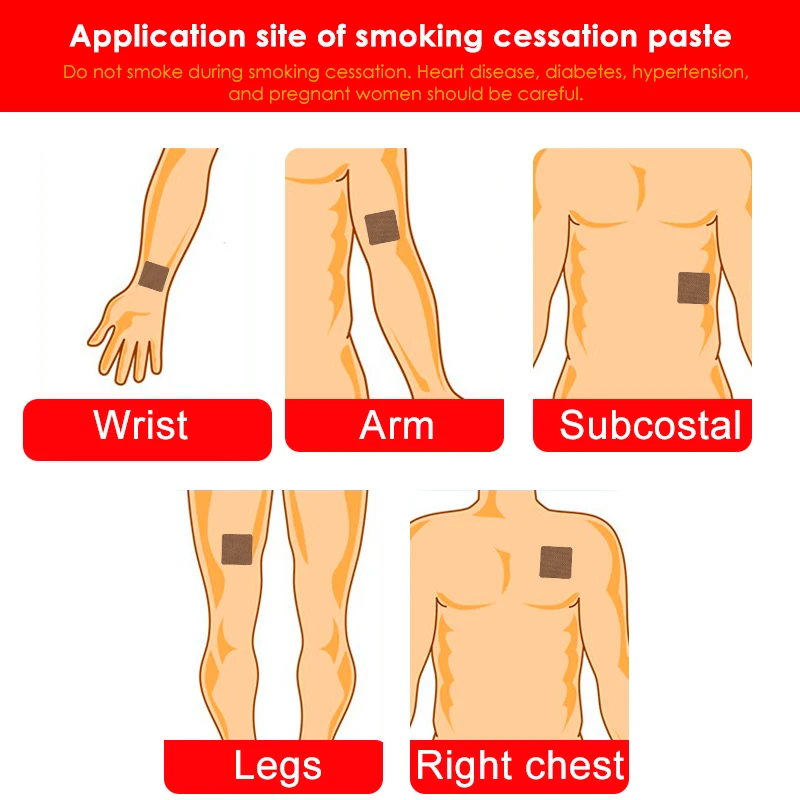 Пластырь от дыма с 100% натуральными ингредиентами 20 шт./2 коробки | Красота и