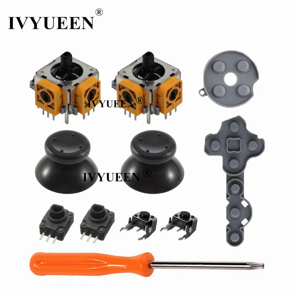 IVYUEEN 11 в 1 для Microsoft Xbox 360 контроллер аналоговый стик датчик потенциометра + Thumb Grips