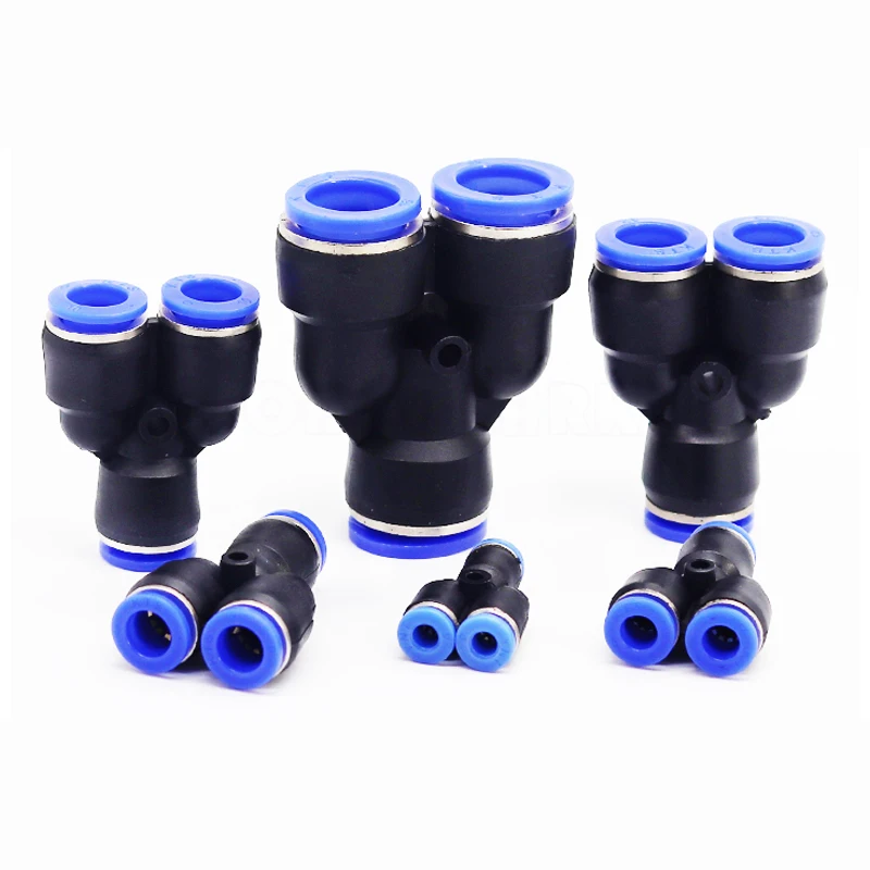 Высокое качество PY6 100 шт 6 мм пневматическая трубка Y быстрый соединитель одно