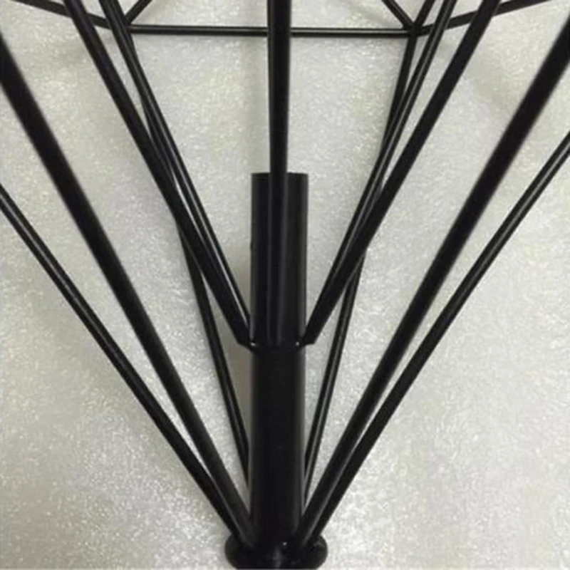 

2Pcs Ceiling Light Industrial Cage Shape Diamond Black Chandelier Suspension Metal Iron Fixture For Kitchen Corridor